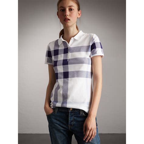 burberry poloshirt damen blau